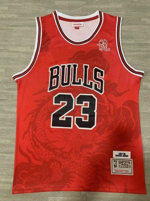 NBA 23 Jordan Bulls The Year of the Loong Maillot Rouge